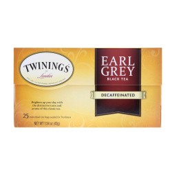 Twinings, Earl Grey, черный чай, без кофеина, 25 чайных пакетиков, 1,54 унц. (43 г)
