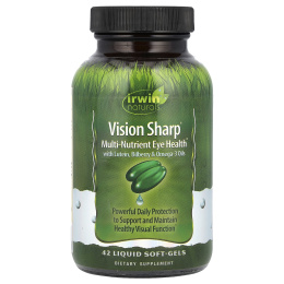 Irwin Naturals, Vision Sharp, Питательные вещества для здоровья глаз, 42 жидких гелевых капсулы