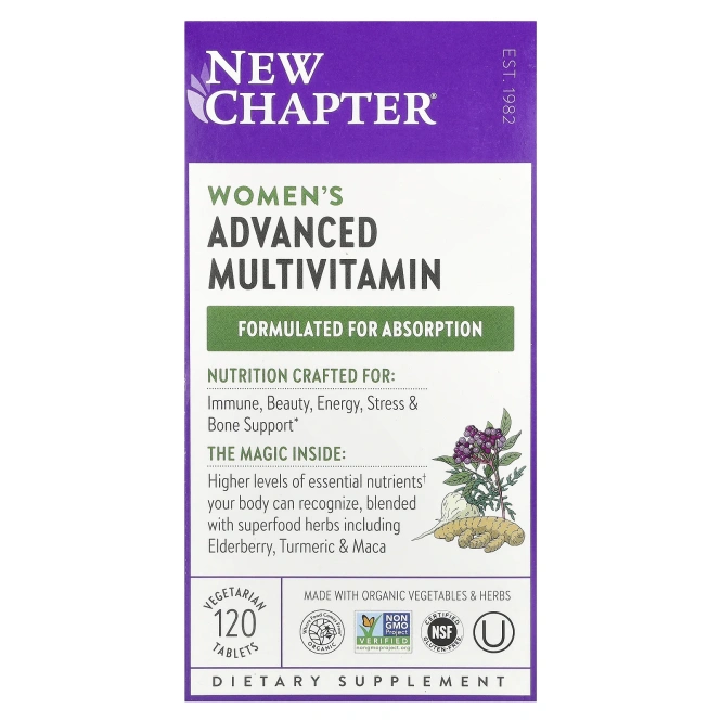 New Chapter, Мультивитамины для женщин, 120 таблеток