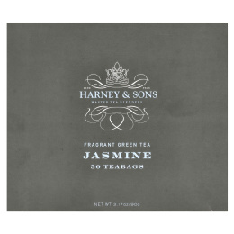 Harney & Sons, Ароматный зеленый чай, жасмин, 50 пакетиков, 90 г (3,17 унции)