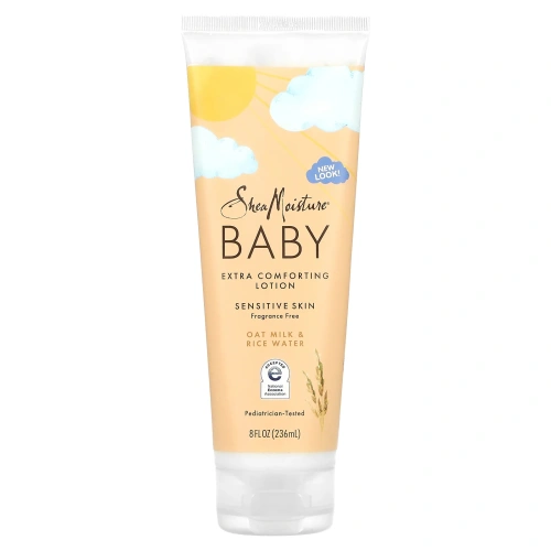SheaMoisture, Детский, успокаивающий лосьон, овсяное молоко и рисовая вода, без отдушек, 236 мл (8 жидк. унц.)