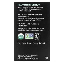 Choice Organic Teas, травяной чай, перечная мята, без кофеина, 16 чайных пакетиков, 17 г (0,60 унции)