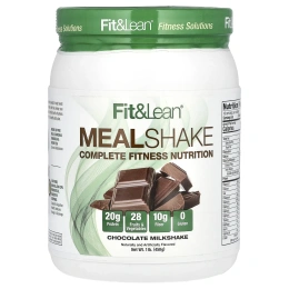 Fit & Lean, Жиросжигающий заменитель пищи, шоколадный молочный коктейль, 1,0 фунт (450 г)