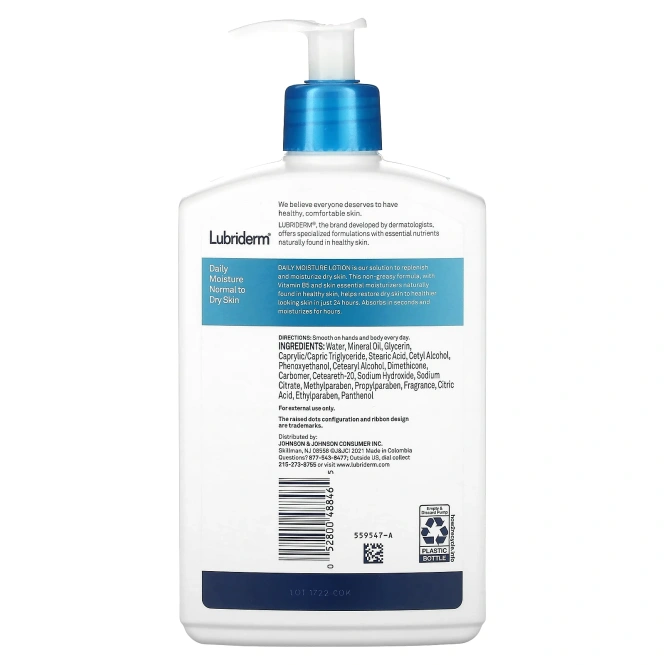 Lubriderm, Daily Moisture Lotion, Normal to Dry Skin, 16 fl oz (473 ml)
