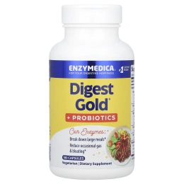 Enzymedica, Digest Gold + пробиотики, 180 капсул