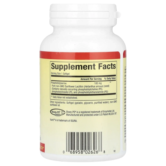 Natural Factors, фосфатидилсерин, 100 мг, 120 капсул