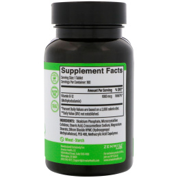 Zenwise Health, Метилкобаламин, Витамин B-12, Медленное высвобождение, 1000 мкг, 160 таблеток