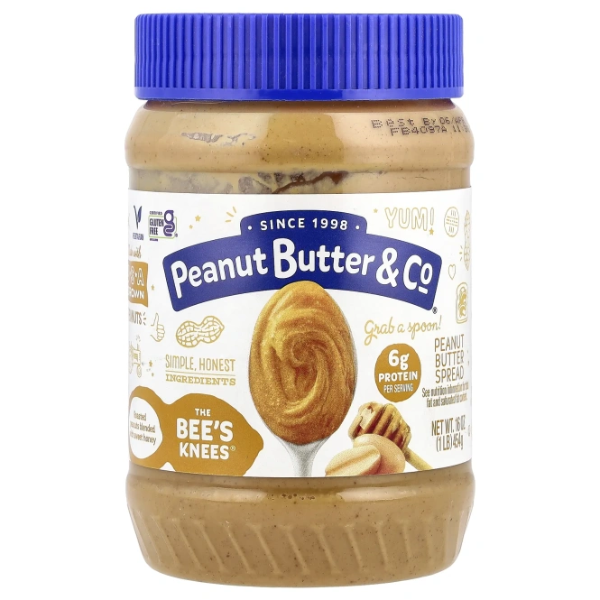 Peanut Butter & Co., Арахисовая паста, пчелиные колени, 454 г (16 унций)