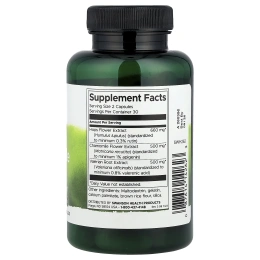 Swanson, Валериана и ромашка, хмель, 60 капсул