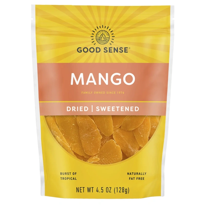 Good Sense, манго, сушеное и подслащенное, 128 г (4,5 унции)