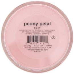 Everyday Minerals, Румяна для щек, с лепестками пиона, 0.17 унций (4.8 г)