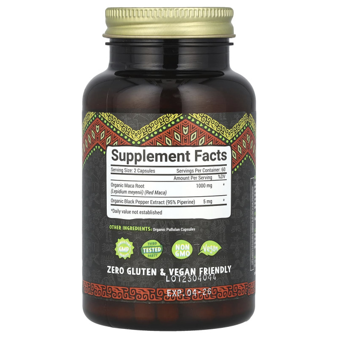 Maju Superfoods, Maju's Red Maca, 120 капсул