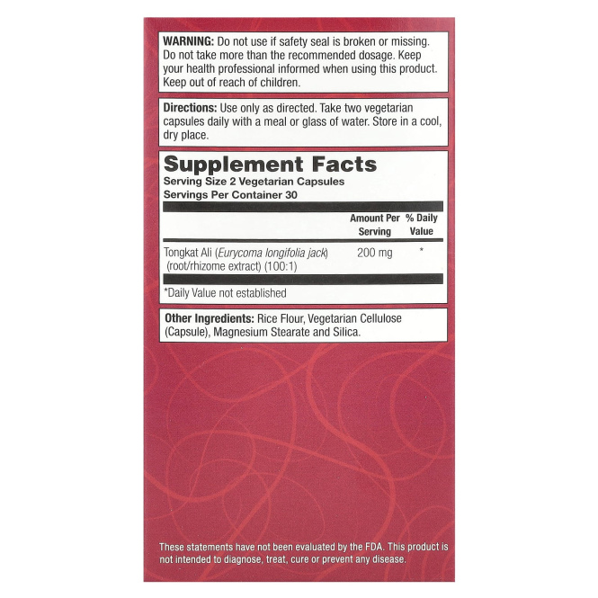 Natural Balance, Long Jack, PowerMax 200, 60 вегетерианских капсул