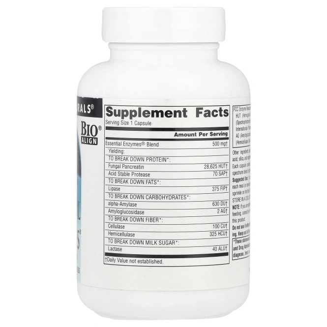 Source Naturals, Ежедневные незаменимые ферменты (500 мг) 120 капсул