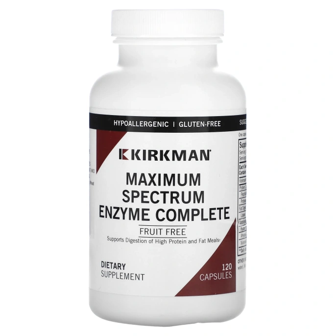 Kirkman Labs, Фермент с максимальным спектром действия - всего 120 капсул