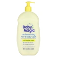 Baby Magic, Увлажняющий гель для волос и тела, мягкая пудра, 887 мл (30 жидк. унц.)