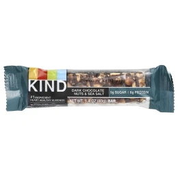 KIND Bars, Протеиновые батончики, темный шоколад, орехи и морская соль, 6 батончиков по 40 г (1,4 унции)