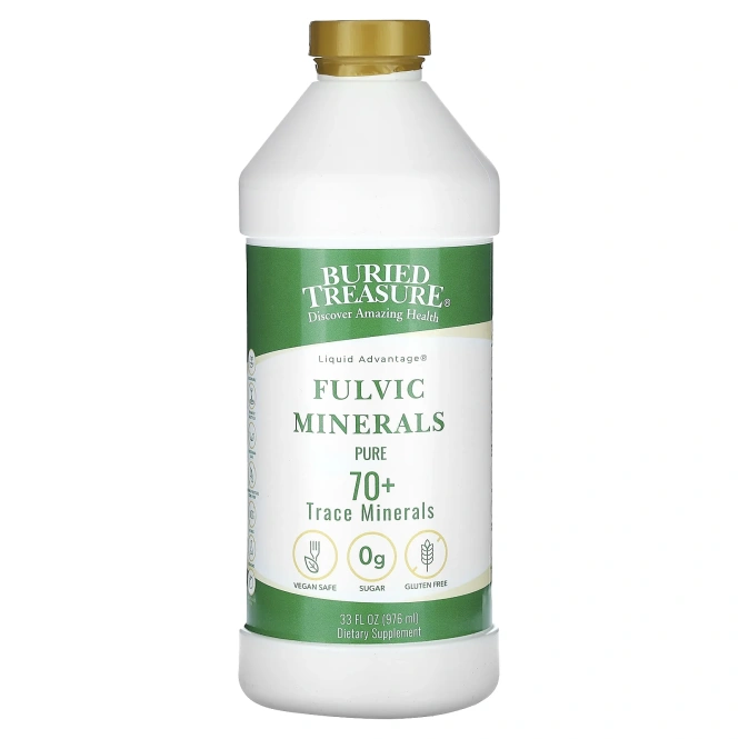 Buried Treasure, 70+ Растительных минералов, чистые коллоидные минералы, 946 мл