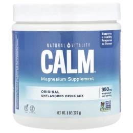 Natural Vitality, CALM, антистрессовая смесь для напитков, без добавок, 226 г (8 унций)
