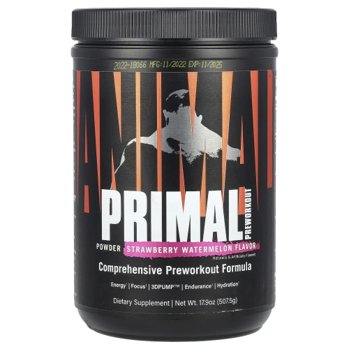 Animal, Animal Primal Preworkout Клубника Арбуз 507,5 грамма