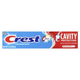 Crest, Plus, защита кариеса, зубная паста с фтором, обычная, 68 г (2,4 унции)