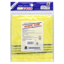 Goldsangsa, отшелушивающая мочалка, желтая, 4 шт.