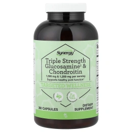 Vitacost, Synergy®, глюкозамин и хондроитин тройной силы действия, 360 капсул