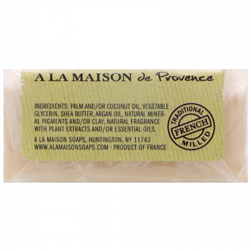 A La Maison de Provence, Кусковое мыло для рук и тела, Финики и базилик, 3,5 унц.(100 г)