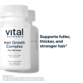 Vital Nutrients, комплекс для роста волос для женщин, 60 капсул