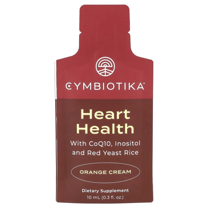 Cymbiotika, Heart Health, апельсиновый крем, 30 пакетиков по 10 мл (0,3 жидк. Унции)
