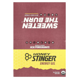 Honey Stinger, Energy Gel, гранат асаи, 24 пакетика по 31 г (1,1 унции)