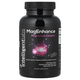 Intelligent Labs, MagEnhance, комплекс магния, 90 веганских капсул