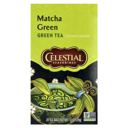 Celestial Seasonings, Зеленый чай, матча, 20 чайных пакетиков, 29 г (1 унция)