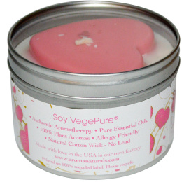 Aroma Naturals, 100% Натуральная Соевая Свеча «Объятья и Поцелуи», 6.5 унций