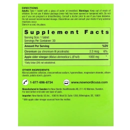 New Nordic, Apple Cider, 1,000 mg, 30 Tablets