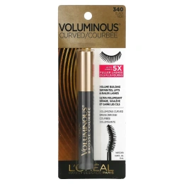 L'Oreal, Тушь для ресниц Voluminous Curved, черная 340, 8 мл