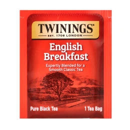 Twinings, Pure Black Tea, English Breakfast, 50 чайных пакетиков, 100 г (3,53 унции)