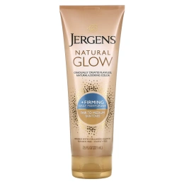 Jergens, Natural Glow, укрепляющее ежедневное увлажняющее средство, средство для загара без загара, от светлого до среднего, 221 мл (7,5 жидк. унц.)