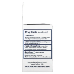 NaturalCare, Children's No More Monsters, снотворное для детей, с натуральным вкусом банана, 125 мини-таблеток