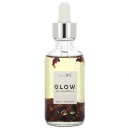 Teami, Glow, масло для лица с чаем, роза и корица, 2 унции