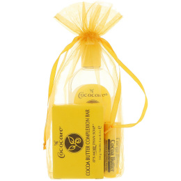 Cococare, Подарочный набор с маслом какао, 4 предмета