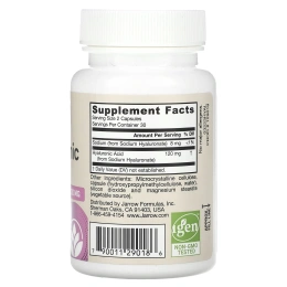 Jarrow Formulas, Гиалуроновая кислота, 60 вегетарианских капсул