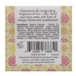 European Soaps, Urbana, Мыло, обогащенное маслом ши, Солнце + Небо, 3,5 унции (100 г)