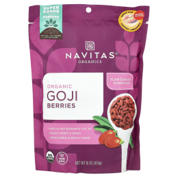 Navitas Organics, органические ягоды годжи, 454 г (16 унций)
