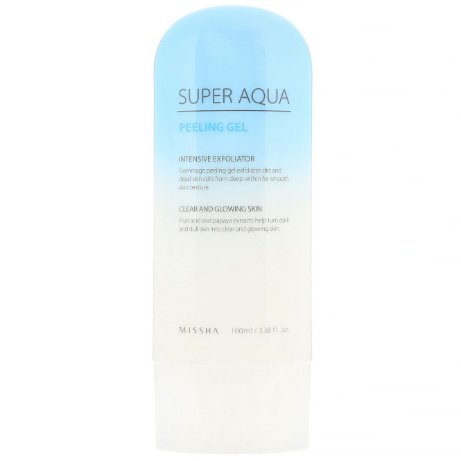 Missha, Отшелушивающий гель "Супер Аква", 3,38 ж. унц. (100 мл)