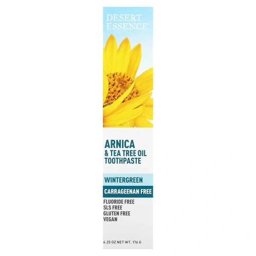 Desert Essence, Arnica & Tea Tree Oil Toothpaste, Wintergreen,  6.25 oz (176 g)
