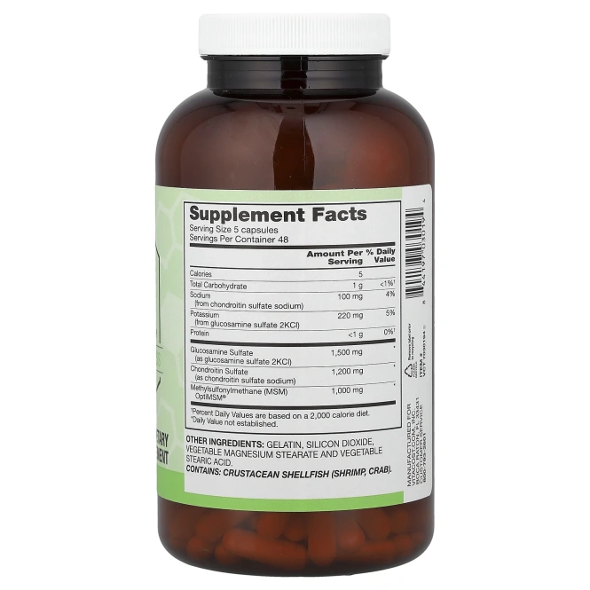 Vitacost, Glucosamine, Chondroitin & MSM, 240 Capsules