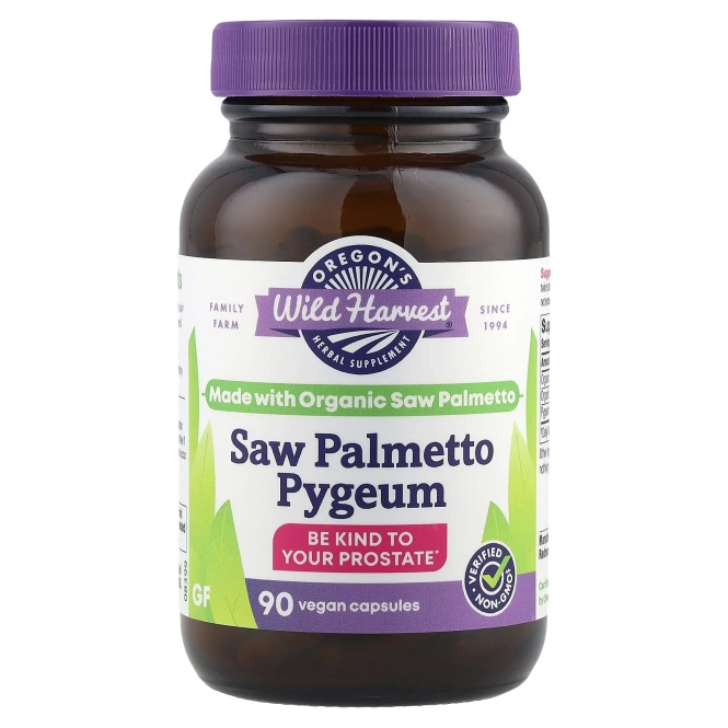 Oregon's Wild Harvest, Африканская слива и сереноя, 90 желатиновых капсул