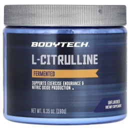 BodyTech, L-цитруллин, ферментированный, без вкусовых добавок, 180 г (6,35 унции)