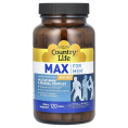 Country Life, Max for Men, мультивитаминный и минеральный комплекс для мужчин, не содержит железа, 120 таблеток